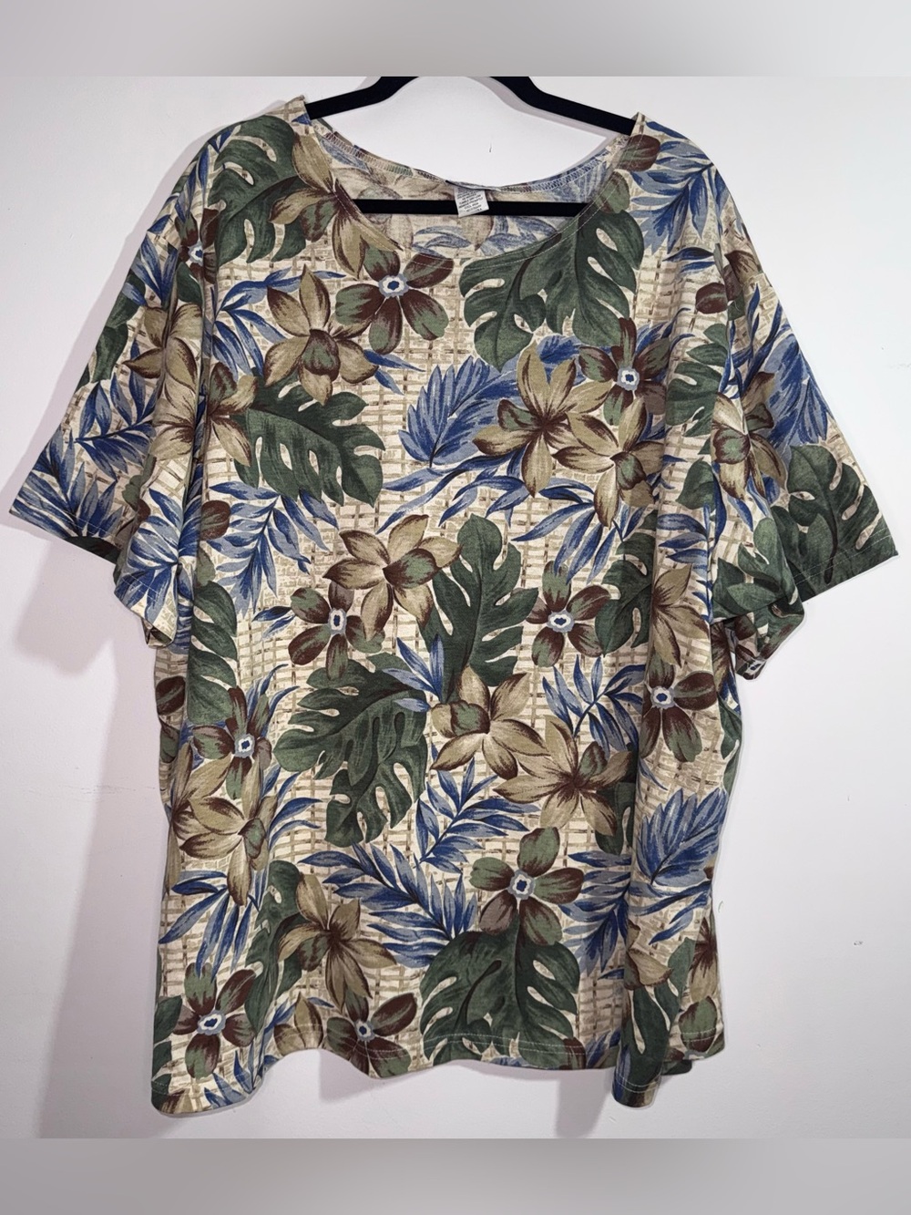 YS Sport Youngstuff Tropical Floral T Shirt USA Made Plus 3X Oversized